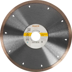 Диск алмазный по керамограниту Maxx Ультра U20012 сплошной 200x25.4x1.2 мм 82507570 STLM-2075760
