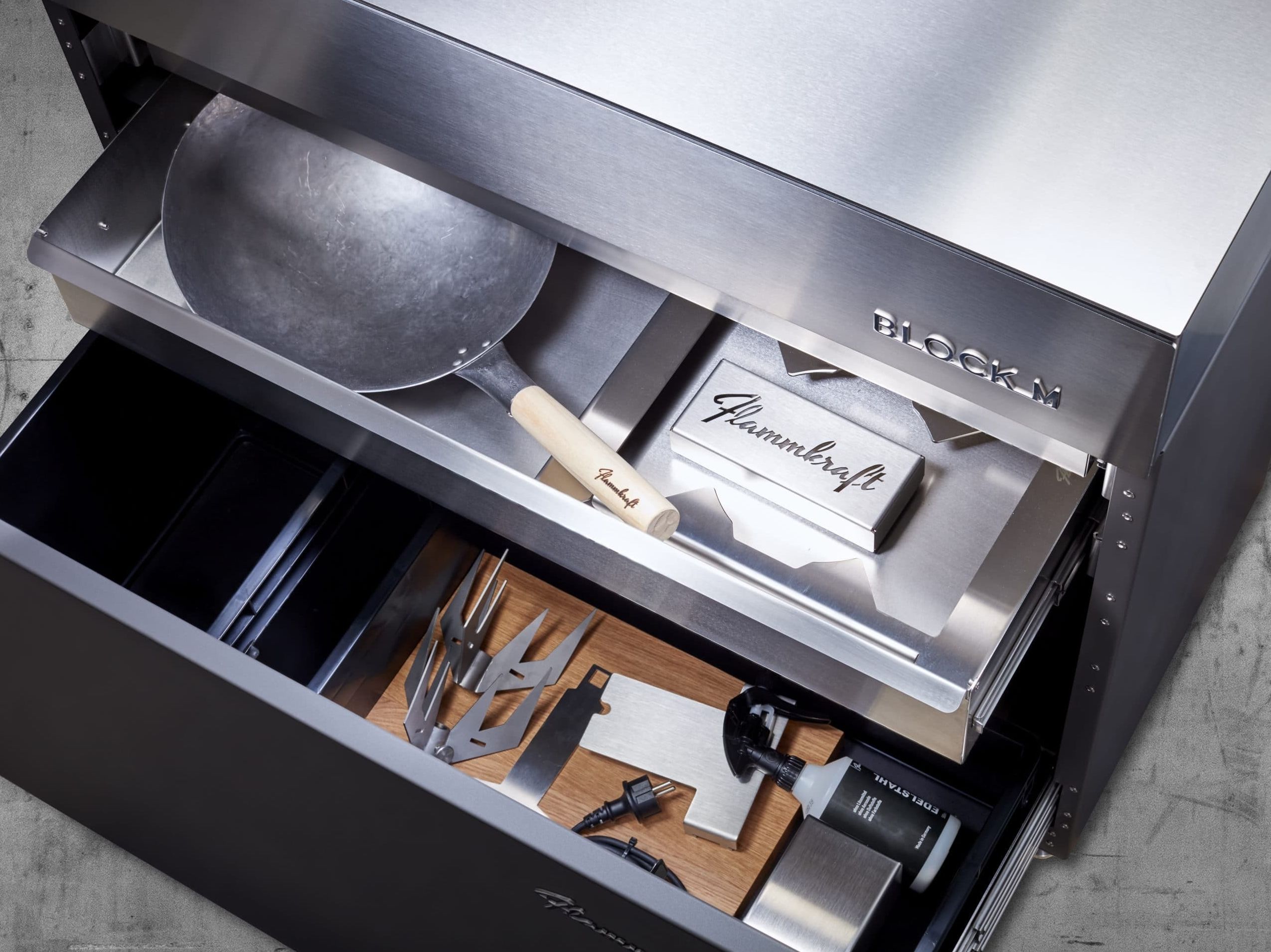 Наружная кухня из нержавеющей стали Flammkraft BLOCK M ARCH-00122312 - Вид №10