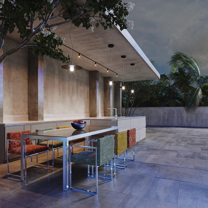 Strato Cucine Прямоугольный садовый стол из нержавеющей стали Eternity sun-id-1476034 - Вид №1