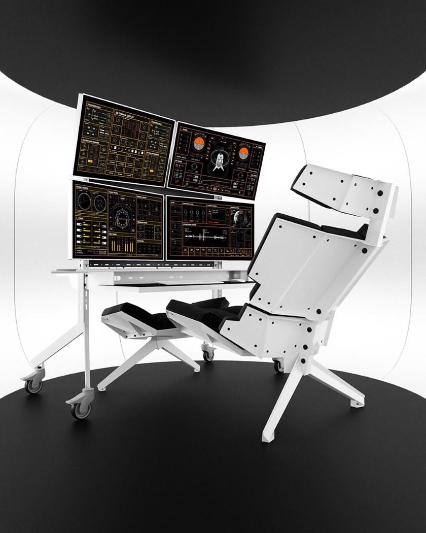 ODESD2 Кресло из ткани с подставкой для ног X sun-id-1398941 - Вид №3