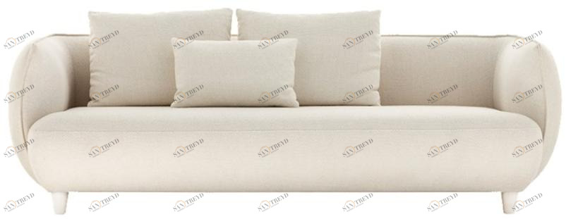 HC28 Cosmo Мягкий 3-х местный диван из ткани Round 31f005