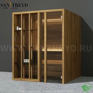 Effegibi YOKU.S60 BI.70100017 Био-сауна с правой дверью. Мощность: 6 кВт макс. Размеры: длина 174 см, ширина 170 см. Отделка: термообработанное дерево