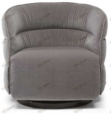 Natuzzi Кресло из ткани с подлокотниками sun-id-1345359