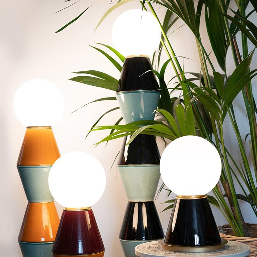 MARIONI Керамическая светодиодная настольная лампа Palm 02966p - Вид №6