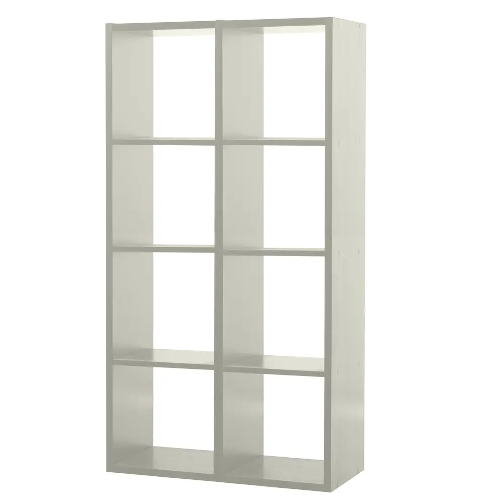 Стеллаж 8 секций 70x137x31 см, ЛДСП, цвет белый Santreyd STLM-2118687
