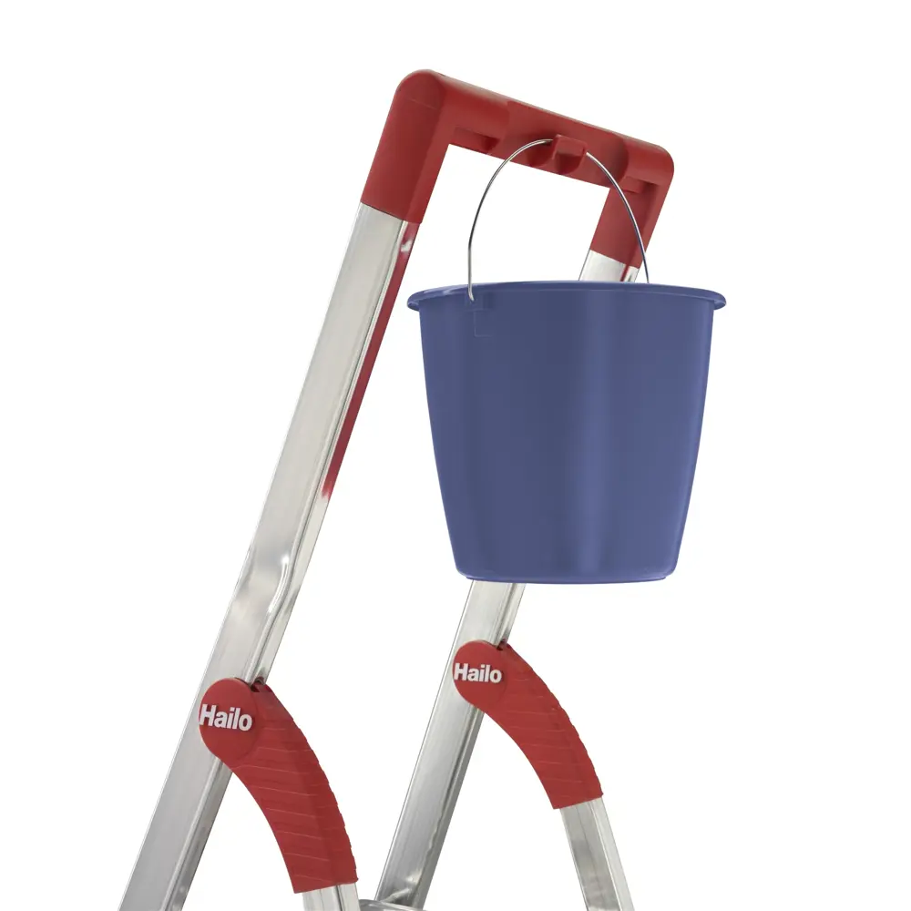 Стремянка алюминиевая с крючком Hailo 3 ступени Santreyd STLM-2130447 - Вид №8