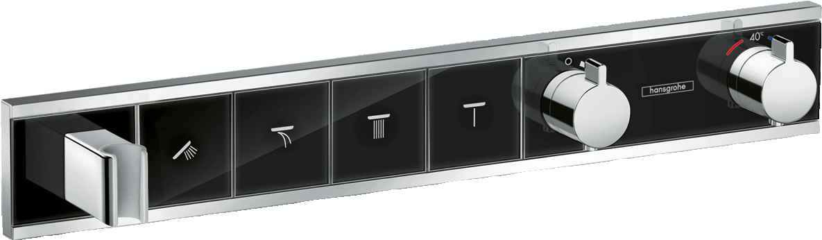 15357600 RainSelect Термостат скрытого монтажа на 4 функции со встроенным держателем для душа Hansgrohe 