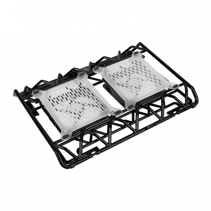IP33 Black laptop cooling (17,3"", 2x(120x120), plastic+metal mesh) STM Santreyd  - Вид №2