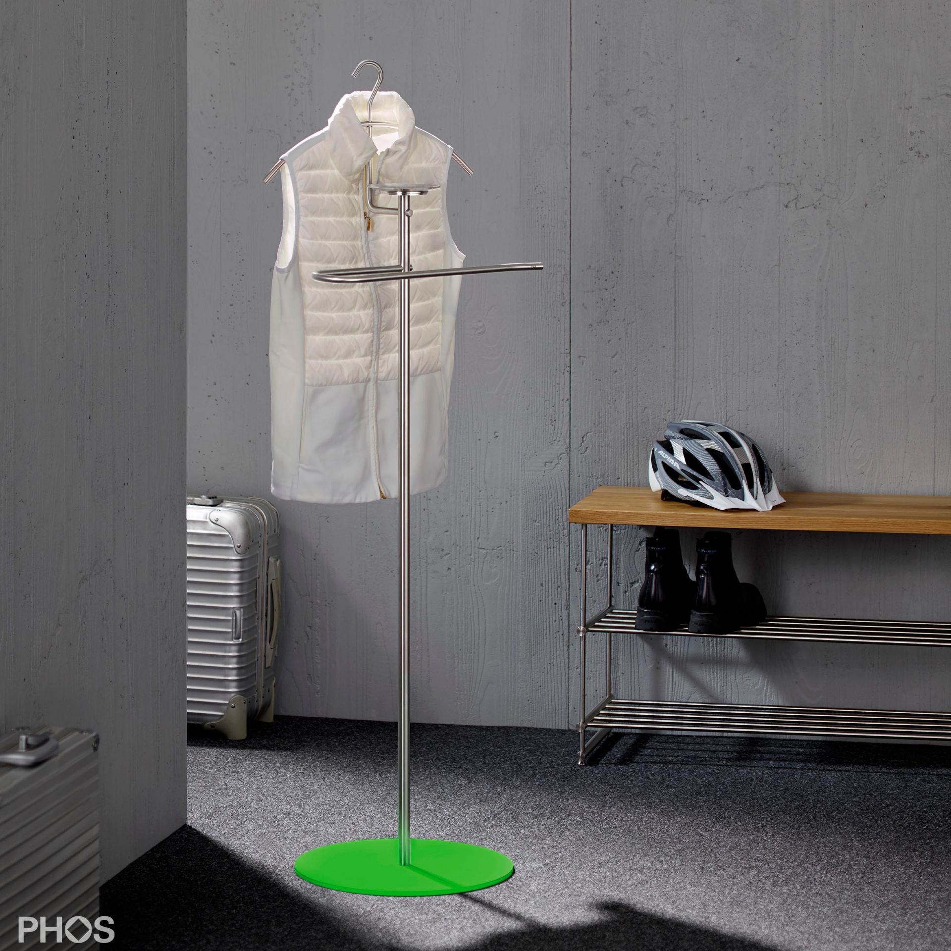 GSDSB-BPGr Стойка Valet, опорная плита: зеленая. PHOS 