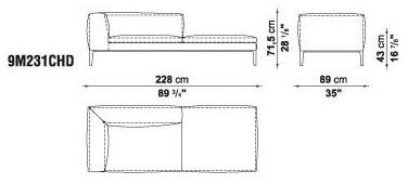 B&B Italia Секционный угловой диван в коже Michel sun-id-1423075 - Вид №18