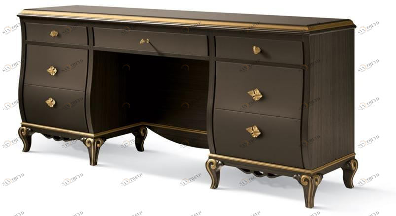 Carpanese Home Письменный стол / туалетный столик из дерева Heritage 5077