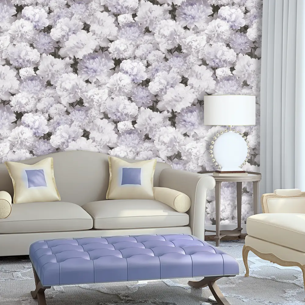 Обои бумажные Максима серые 0.53 м 645-06 Santreyd STLM-2012317 - Вид №3