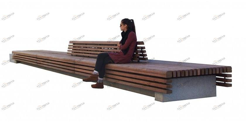 Euroform W Деревянная скамья sun-id-1412323