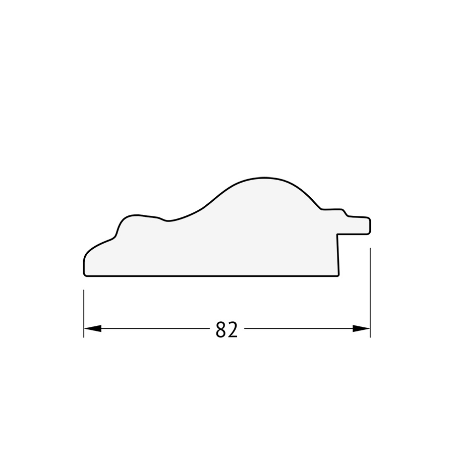 BY 4484 Зеркало с гравировкой в багетной раме - старый гипс 82 mm EVOFORM Exclusive-G - Вид №4