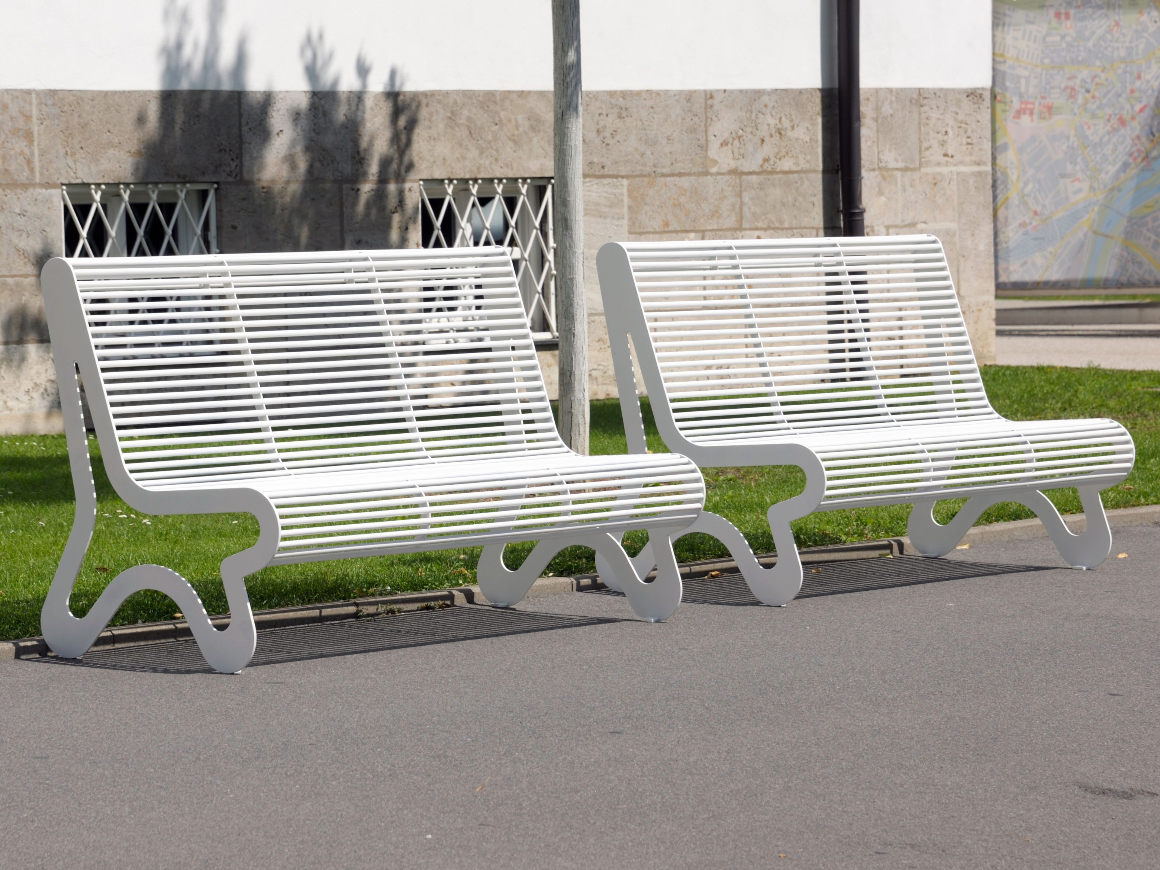 Скамья из нержавеющей стали со спинкой BENKERT BANKE Siardo ARCH-00080277