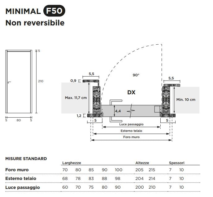 Распашная дверь с выдвижными петлями Venus Design Вера ARCH-00054222 - Вид №3