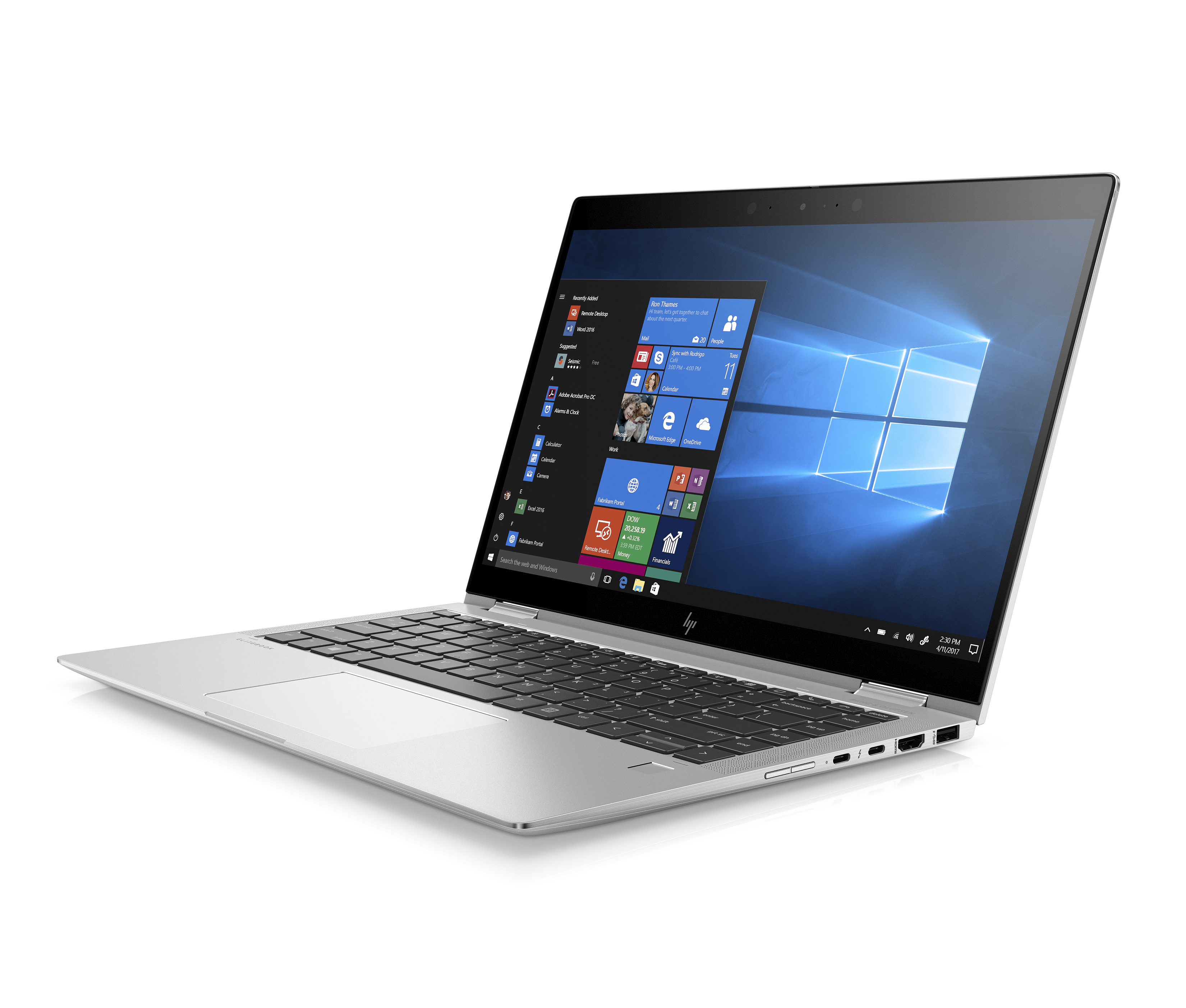 7KN76EA#ACB elitebook x360 1040 g6 14"(1920x1080)/touch/intel core i5 8265u(1.6ghz)/16384mb/512ssdgb/nodvd/int:intel hd graphics 620/67whr/war 3y/1.35kg/metallic grey/w10pro + 400 nit, no pen HP Santreyd  - Вид №1