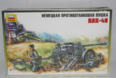 3506 Модель сборная Немецкая противотанковая пушка ПАК-40 1/35 ZVEZDA 