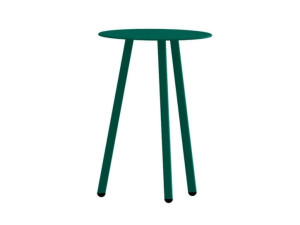 Стальной высокий круглый садовый стол