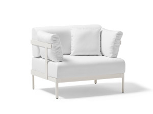 Алюминиевое садовое кресло с порошковым покрытием и тканью с подлокотниками