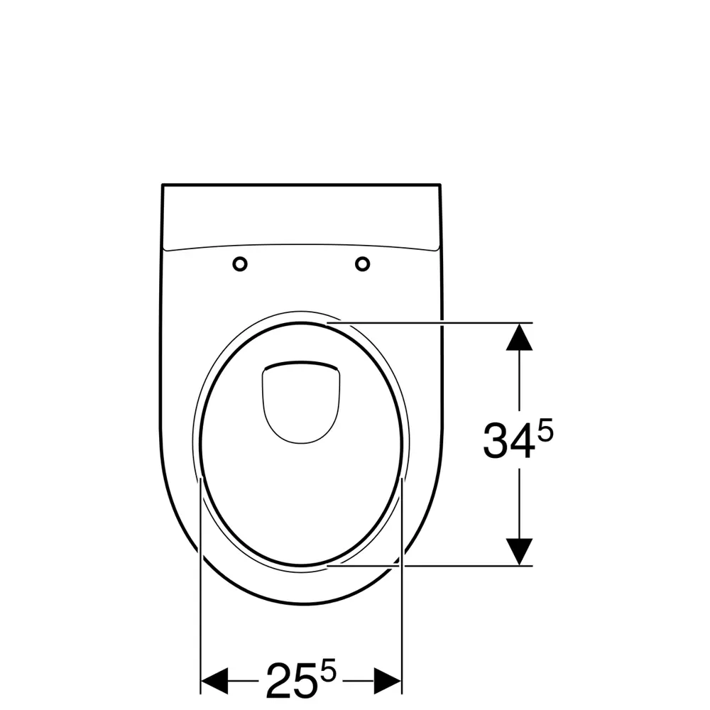 Унитаз подвесной Geberit iCon безободковый горизонтальный выпуск без сиденья STLM-2117017 - Вид №17