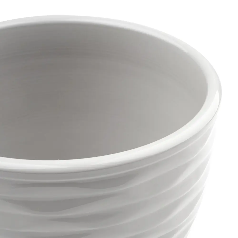 Горшок цветочный Эллипс ø14.5 h14.5 керамика белый Santreyd Fdtc5 STLM-2110717 - Вид №2