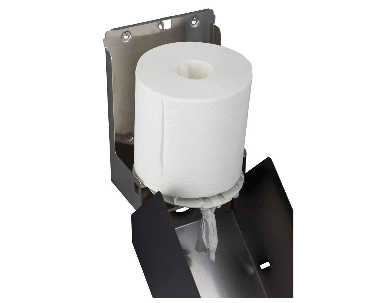 CSC102 Контейнер для бумажных полотенец в рулонах STELLA BLACK LINE MAXI, черный Merida  - Вид №5