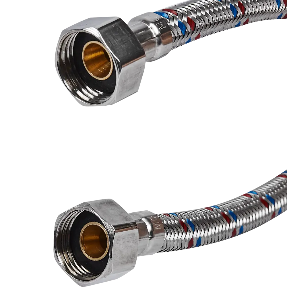 Гибкая подводка для воды ДТРД 40 см x 1/2" внутренняя-внутренняя резьба STLM-2206008 - Вид №1