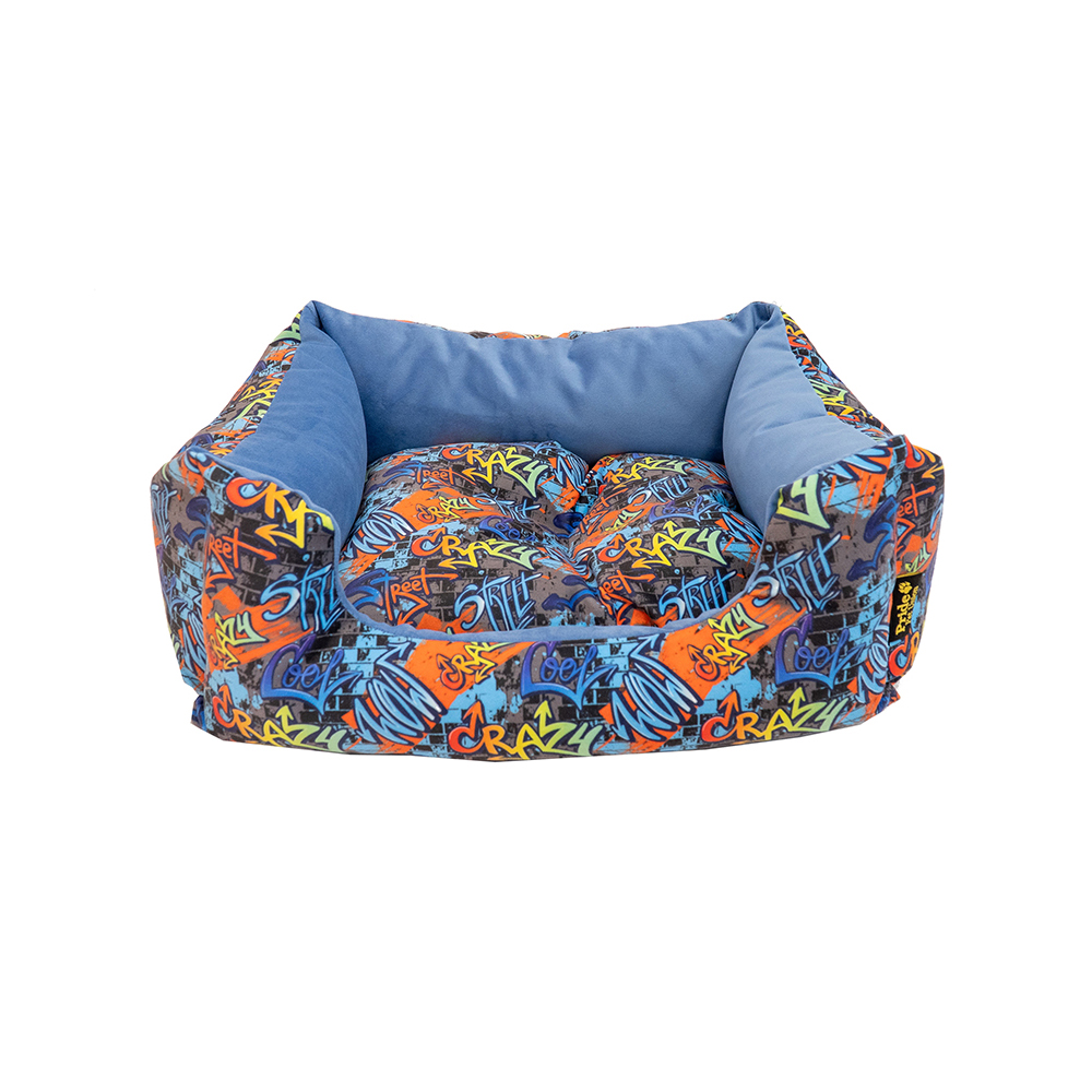 ПР0057514 Лежанка для животных Стрит Графити 60х50х19см Pride 