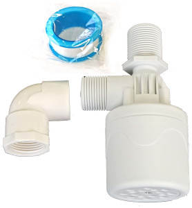 Угловой клапан контроля уровня воды BOUTTE 3/4" пластиковый белый 85364719