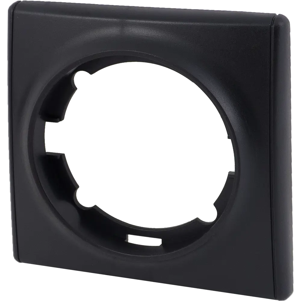 Рамка для розеток и выключателей Onekey Florence 1 пост, цвет чёрный ONEKEYELECTRO STLM-2201754 - Вид №2