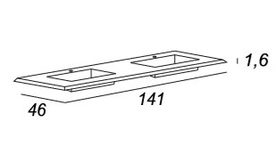 Мебель для ванной CEZARES BELLAGIO 140 Bianco Opaco - Вид №14
