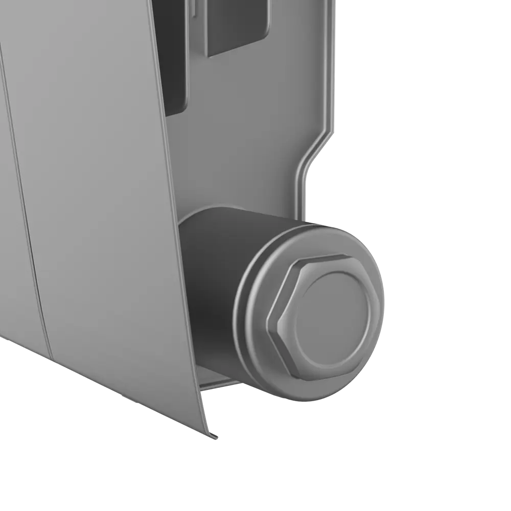Радиатор секционный Royal Thermo Biliner RTBSSVR35010 350/87 10 секций нижнее правое подключение биметалл серый 82758208 STLM-2085156 - Вид №5