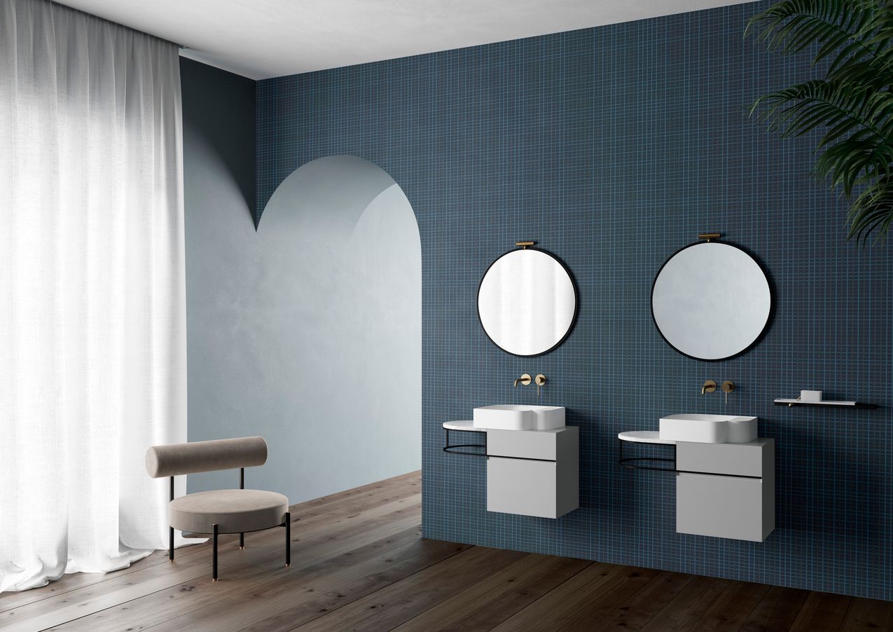 Полосатые обои для ванной комнаты Ex.T Nouveau ARCH-00014378