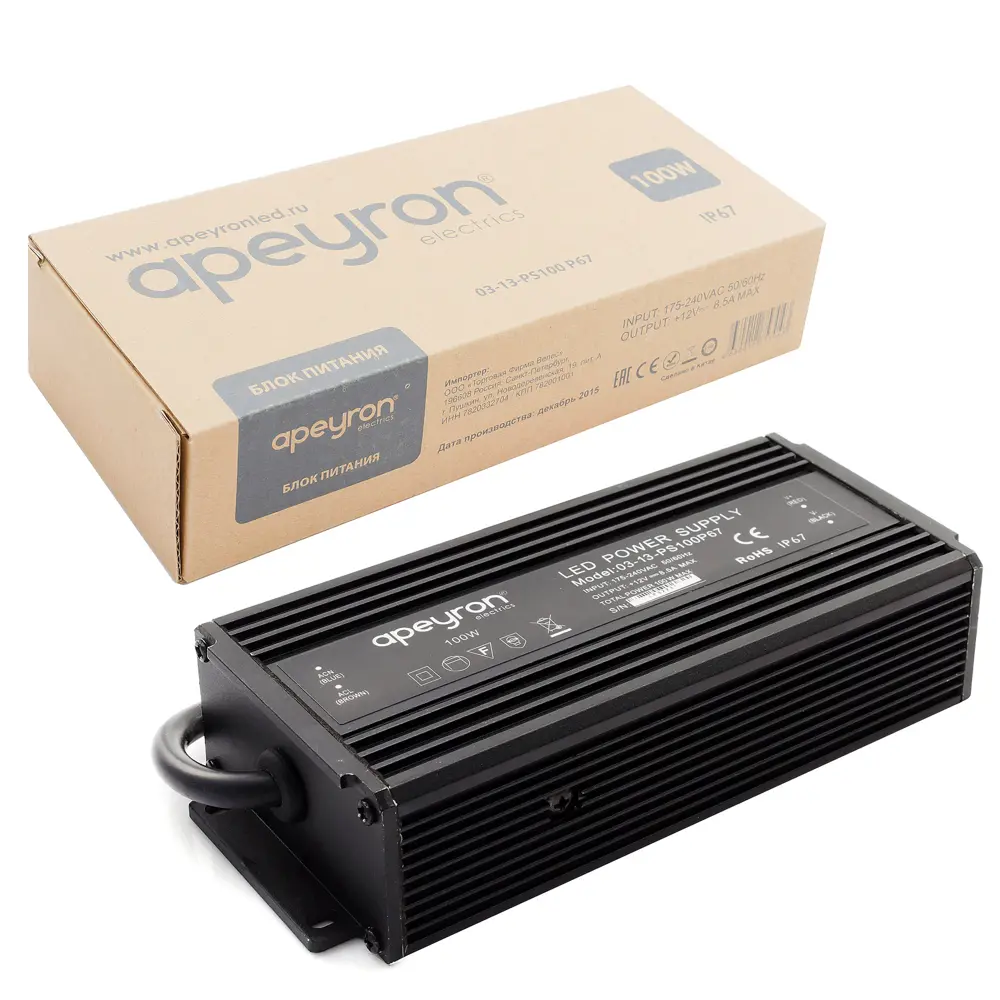 Блок питания влагозащищенный 100-240 В 100 Вт IP67 Santreyd STLM-2058439 - Вид №4