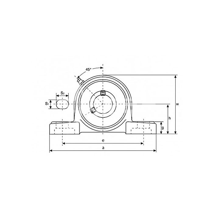 IS1971 Подшипниковый узел UCP208 ISKRA  - Вид №2
