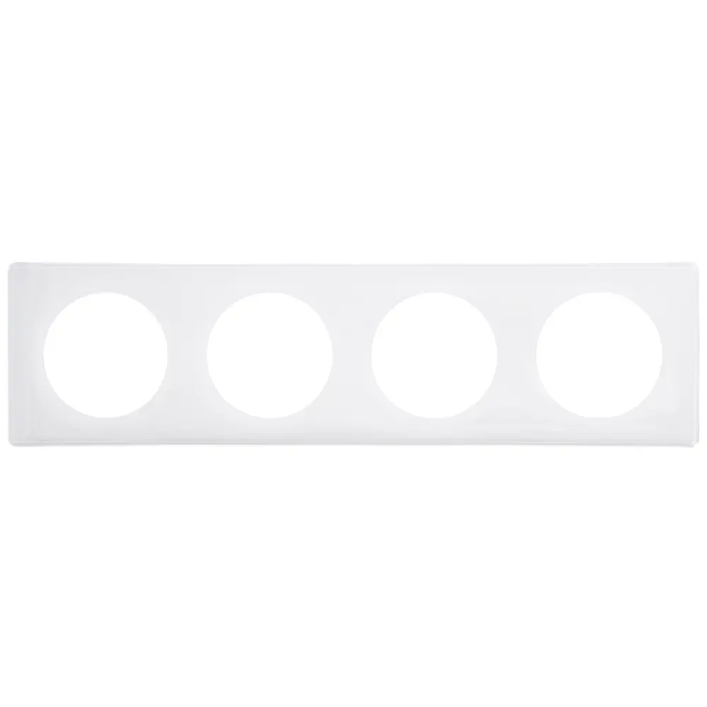 Рамка Legrand Celiane, 4 поста, цвет белый глянец STLM-2103649 - Вид №1