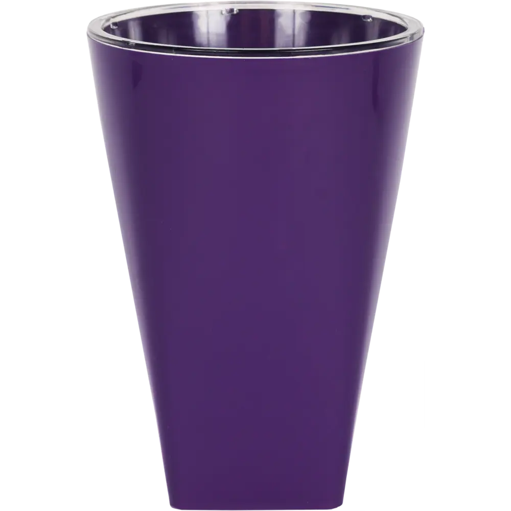 Кашпо Грейс ø12.5 h18 см v1.3 л пластик фиолетовый Santreyd STLM-2198940