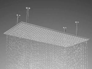 Прямоугольная насадка для душа из нержавеющей стали