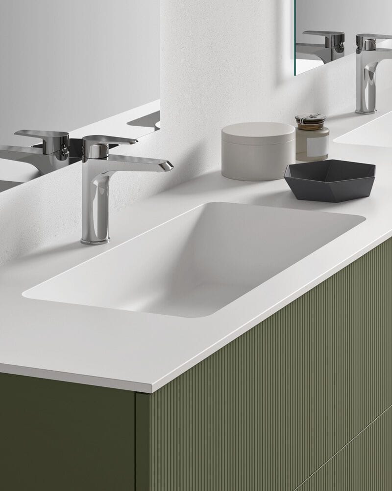 Двойной подвесной шкаф для ванной комнаты с ящиками Gruppo Geromin Elite ARCH-00007493 - Вид №1