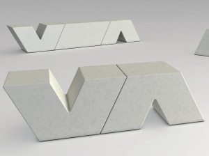 Реконструированное каменное наружное сиденье