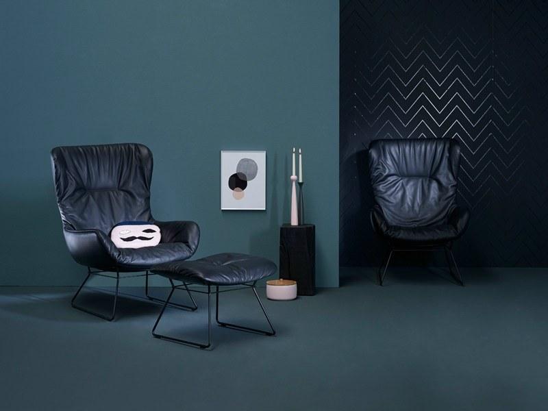 Freifrau Кресло на санках из ткани с подлокотниками Leya sun-id-1479037 - Вид №1