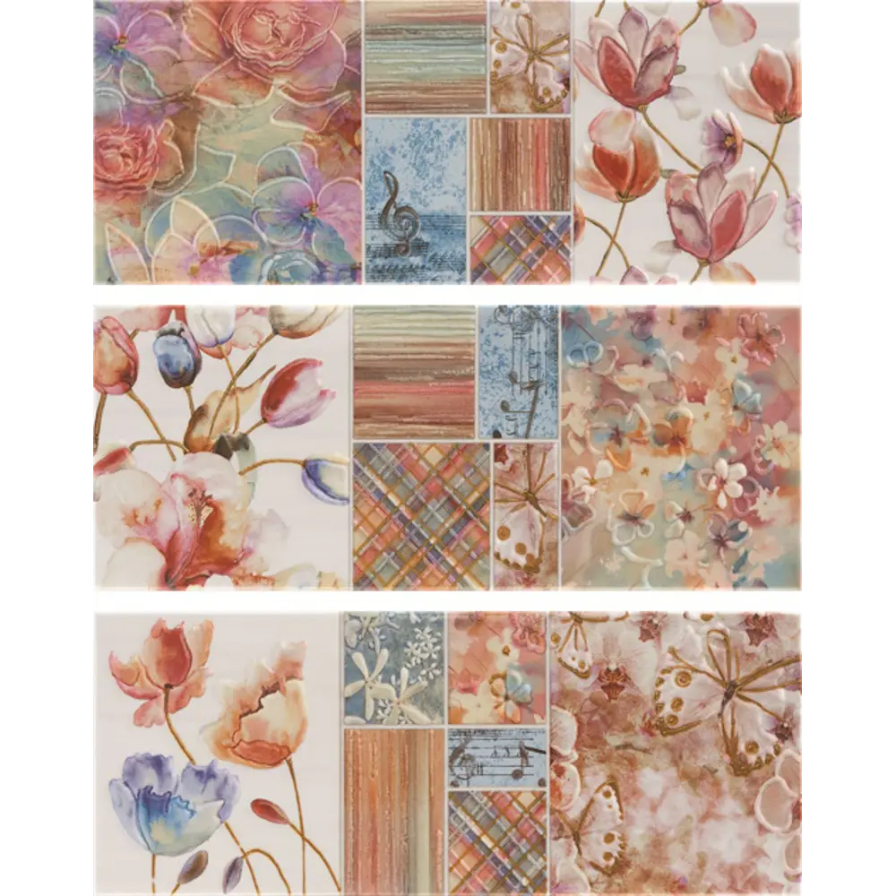 Панно Alegria Decor Mix 3P, 20.5x50.4 см Santreyd STLM-2051967