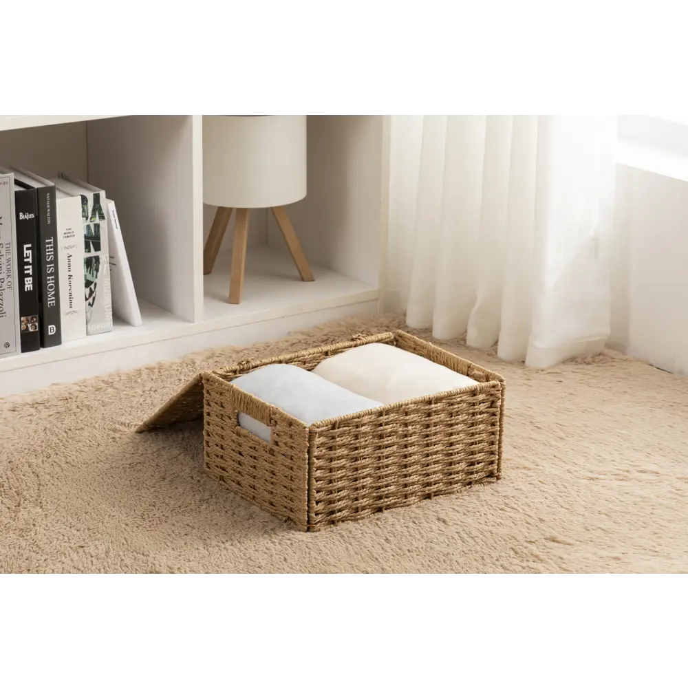 Корз плетен с кр 31X23X15см беж Konsensa STLM-2021431 - Вид №7