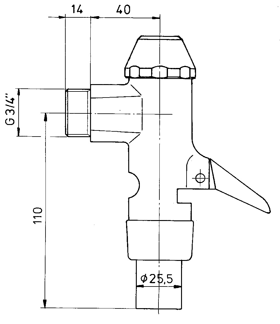 Benkiser Клапан смыва для унитаза 828-39-04 