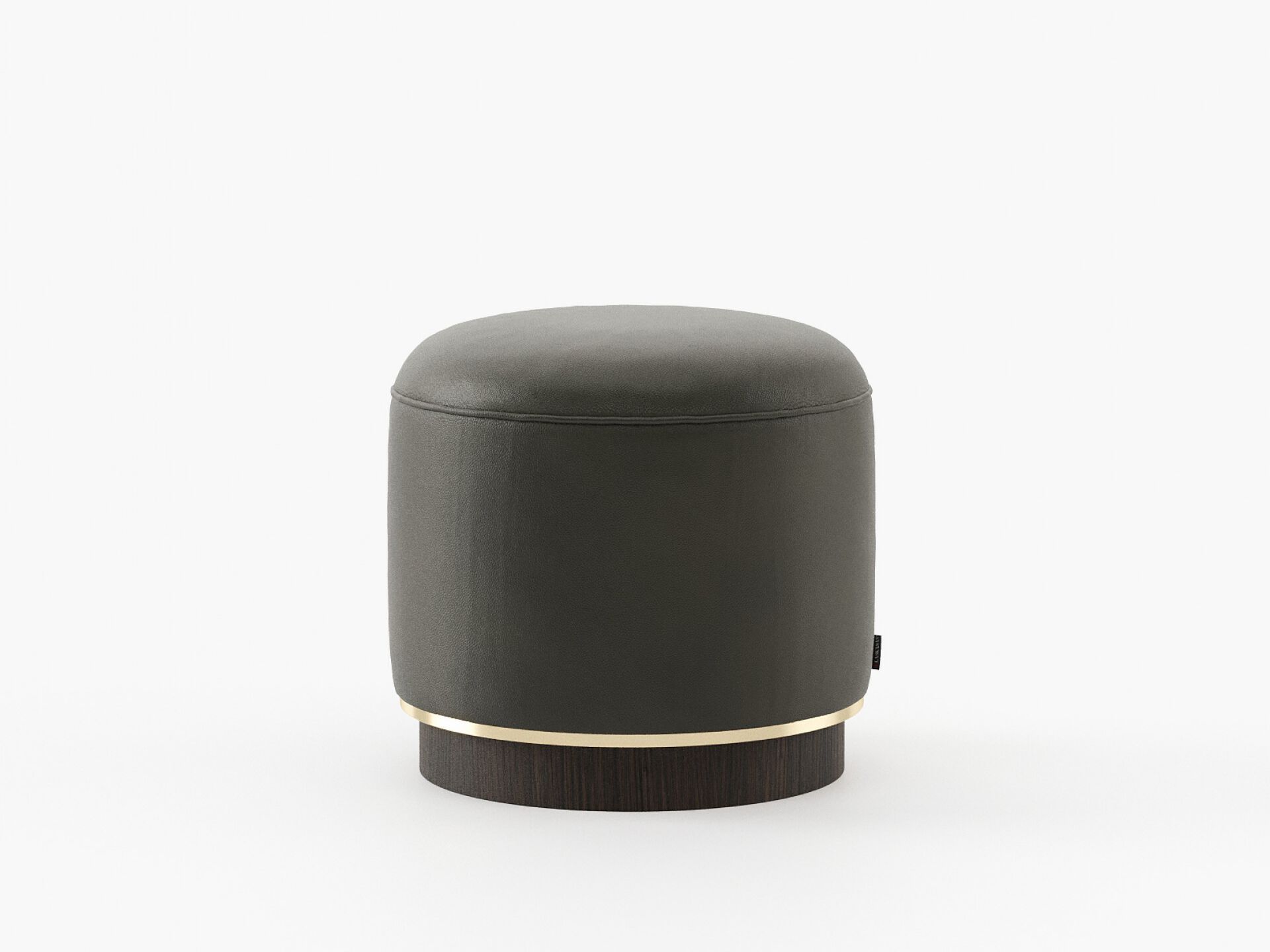 Круглый кожаный пуф Laskasas ARCH-00031784