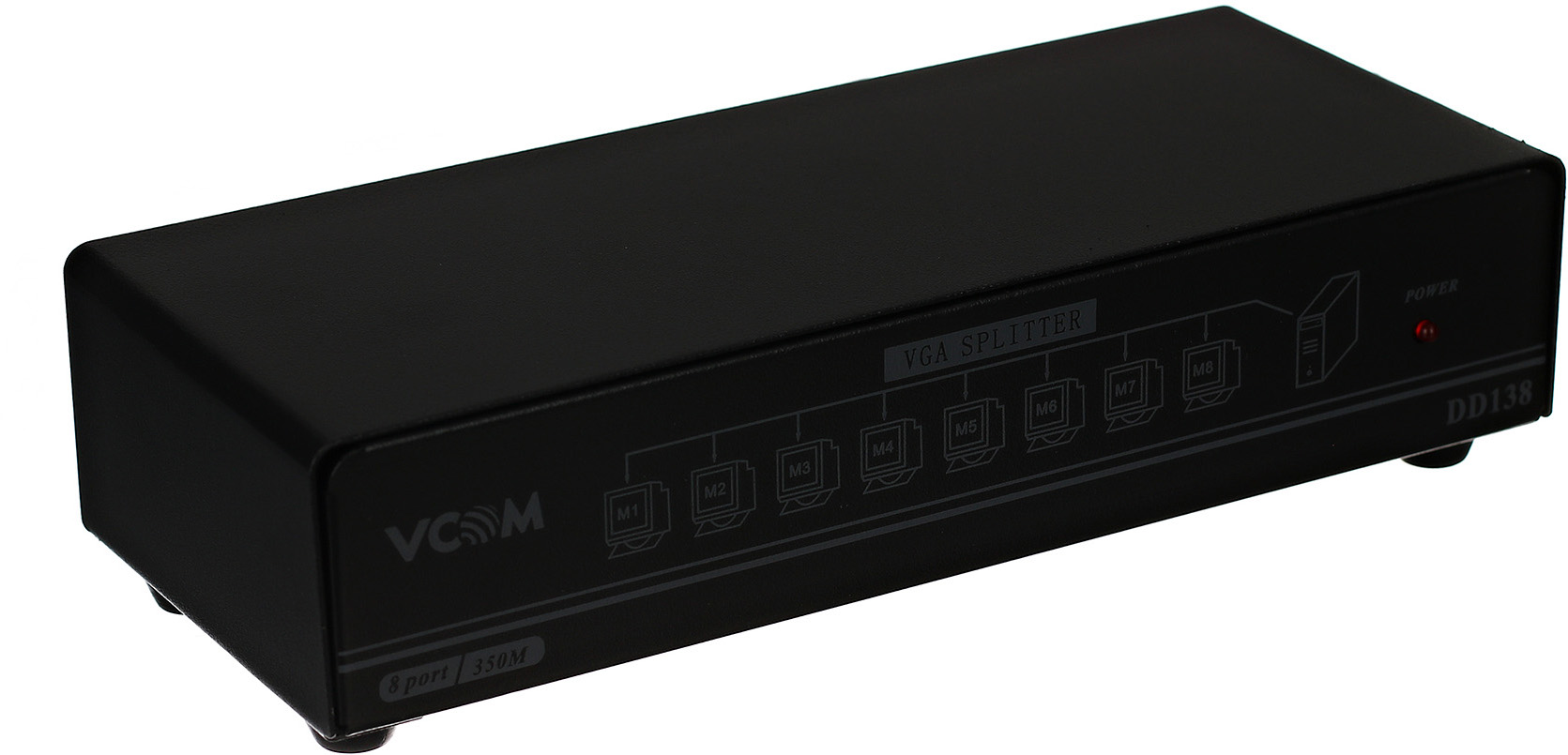 VDS8017 Разветвитель vga 1->8-port (vga15m+8vga15f)+б.п. <> VCOM Santreyd 