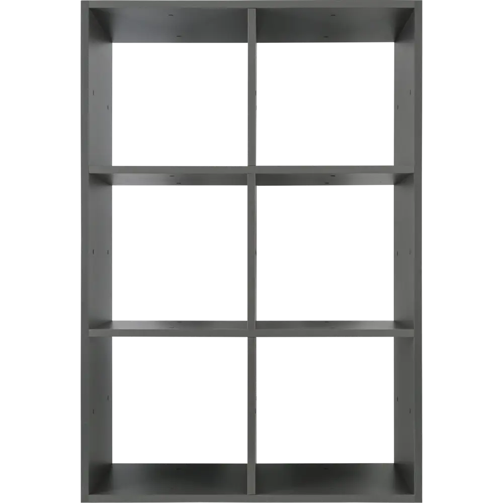 Стеллаж КУБ 6 секций 70.5х105х32 см ЛДСП цвет графит Santreyd STLM-2181863 - Вид №1