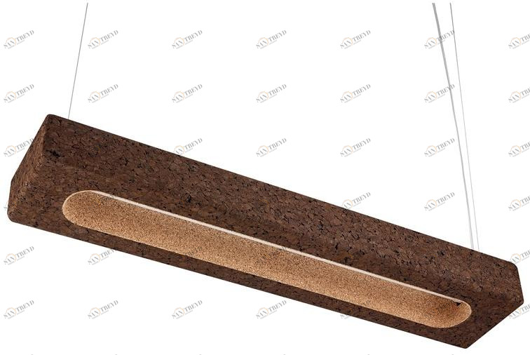 BlackCork Подвесной светильник с прямым светодиодным светом в пробке Soft sun-id-1424124