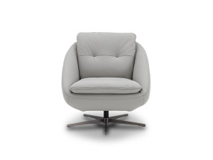 Вращающееся кресло с кожаными спицами